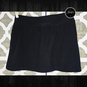 T by Talbots Women's Black Athletic Golf Tennis Skort Size Large